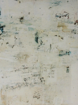 "Aber da klopft Niemand" (Detlef), 1,40m x 1,05m, mixed media on canvas, 2002
